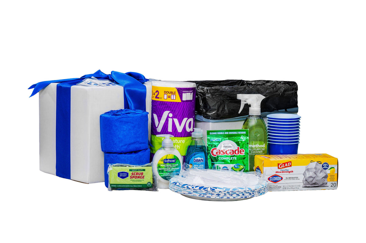 Welcome Home Box Essentials Custom with Luggage Tags – Move-In Must-Haves for the First Day